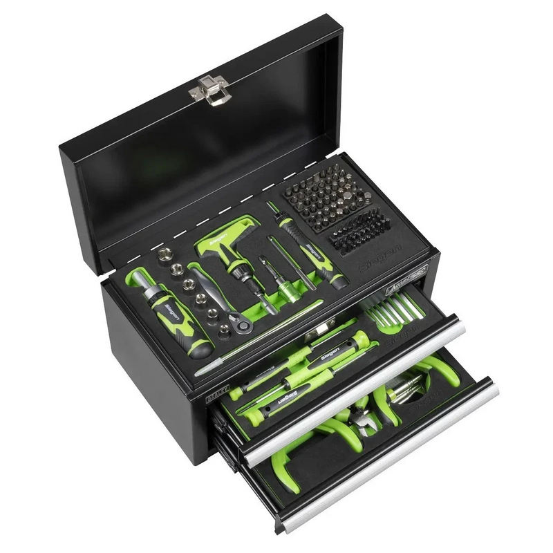 Sealey S01335 Siegen Mini Toolbox 2 Drawer with Tool Kit 111pc