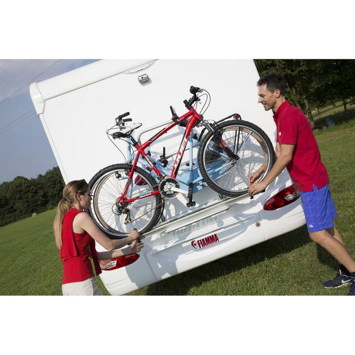 Fiamma Carry Bike Pro M Blue Foldable Bike Rack for RVs