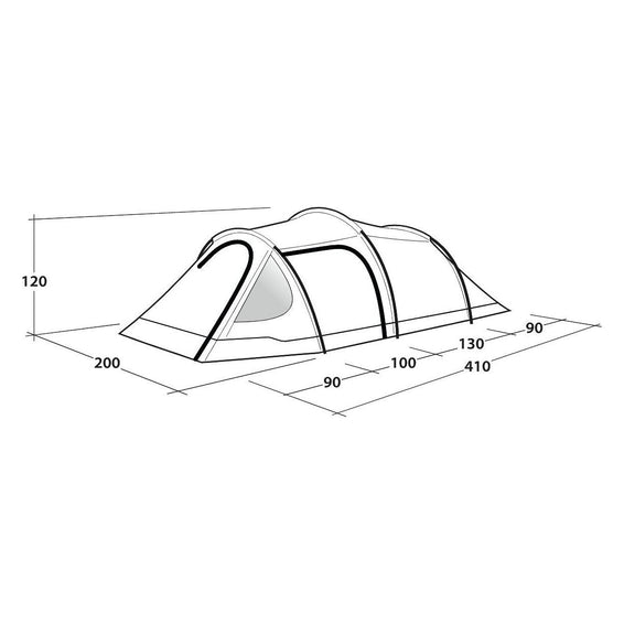 Outwell Earth 3 Tent 3 Berth Tunnel Tent