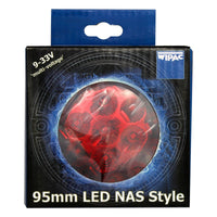 Nas LED Stop & Tail Red 95mm Keep Your Caravan/Motorhome Safe with Red LED S