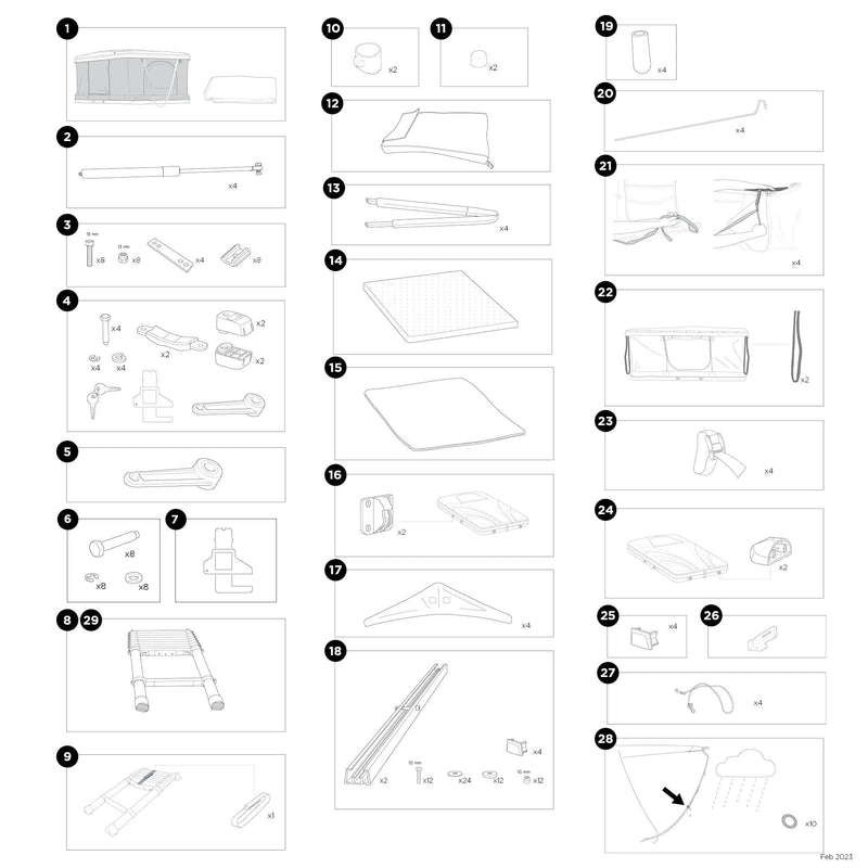 Thule Mattress Cover Spare Part MPN 1500054346