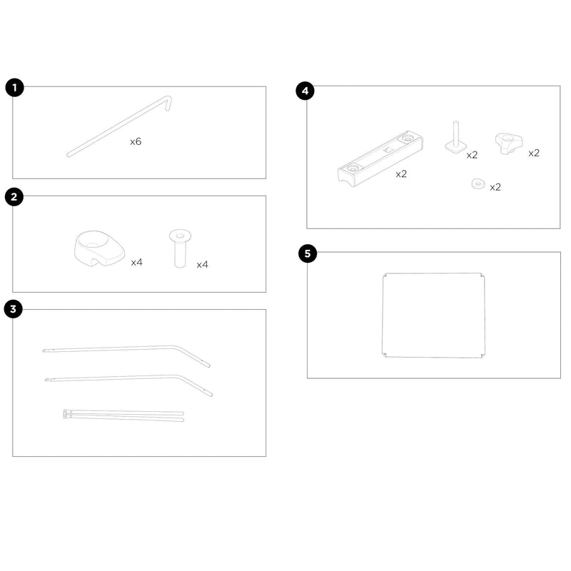 Thule Ground Pegs Set of 6 - Durable Camping Accessories