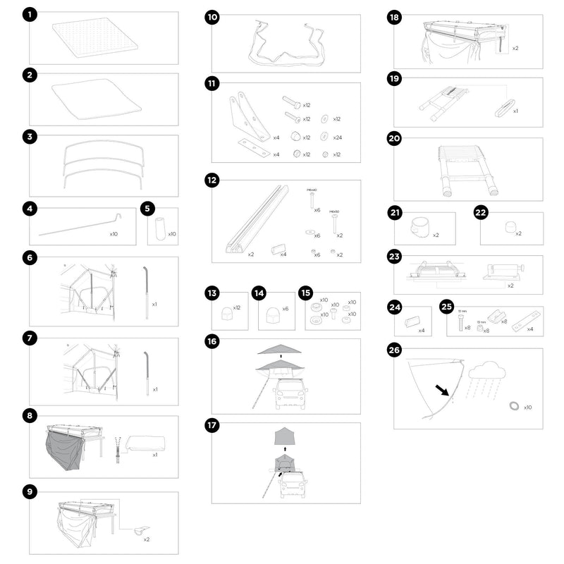 Thule Rainfly Spare Part 1.3kg