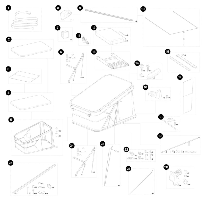 Thule Closing System Components HG Spare Part 0.156kg
