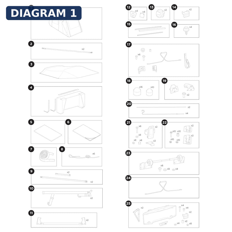 Thule Webbing Rear Spare Part 1500055399