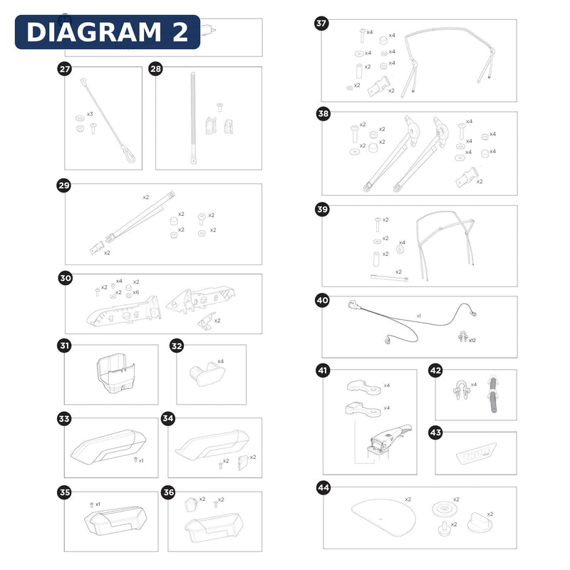 Thule Snap Button Repair Kit - Spare Part