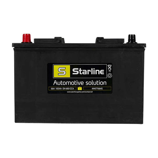 Starline 664 Commercial Battery FLA (105Ah / 680CCA / + Left / Right) Dura Nova - UK Camping And Leisure