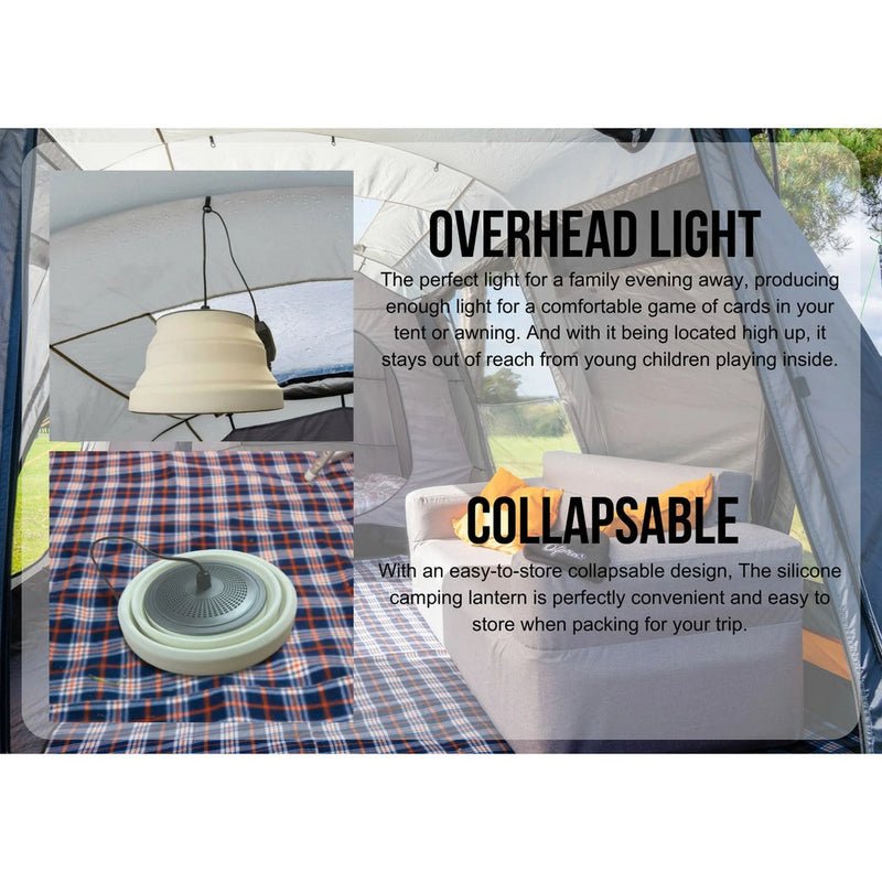 Olpro Camping Lantern Dimmable 240V - LED, Weather-Resistant