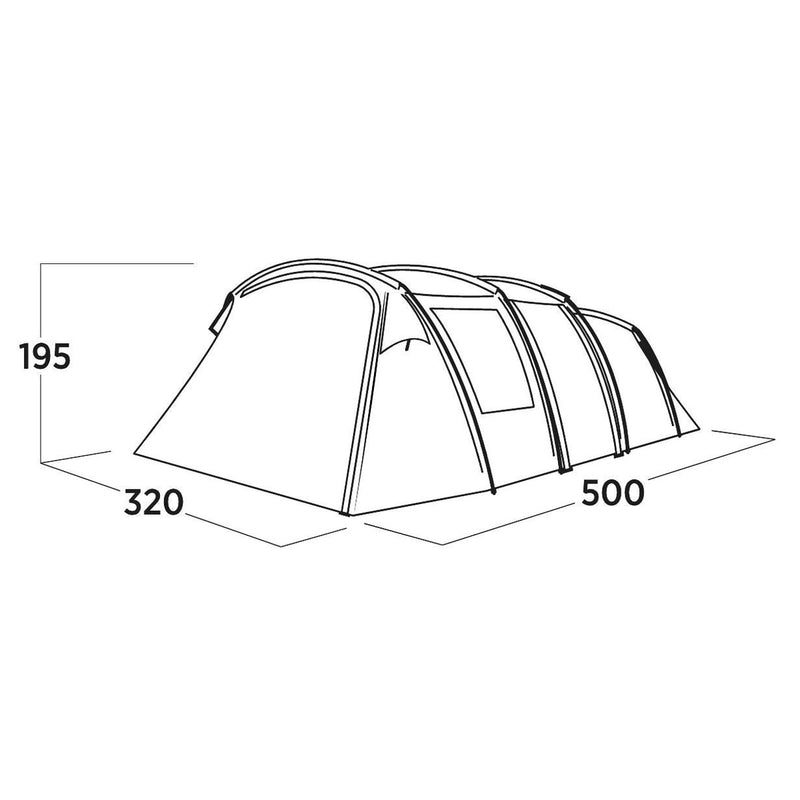 Easy Camp Hamra 5 Pole Tent Blue 5 Person Easy Camp - UK Camping And Leisure