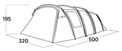 Easy Camp Hamra 5 Pole Tent Blue 5 Person Easy Camp - UK Camping And Leisure