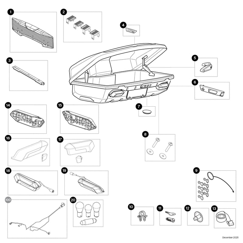 Thule Spares Lamp right - 1500055680