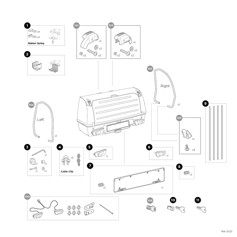 Thule Spares Strip profile - 1500055650