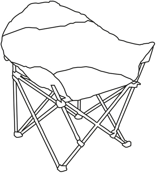 Quest Autograph Cleveland Camping Chair (Black Edition) Quest - UK Camping And Leisure