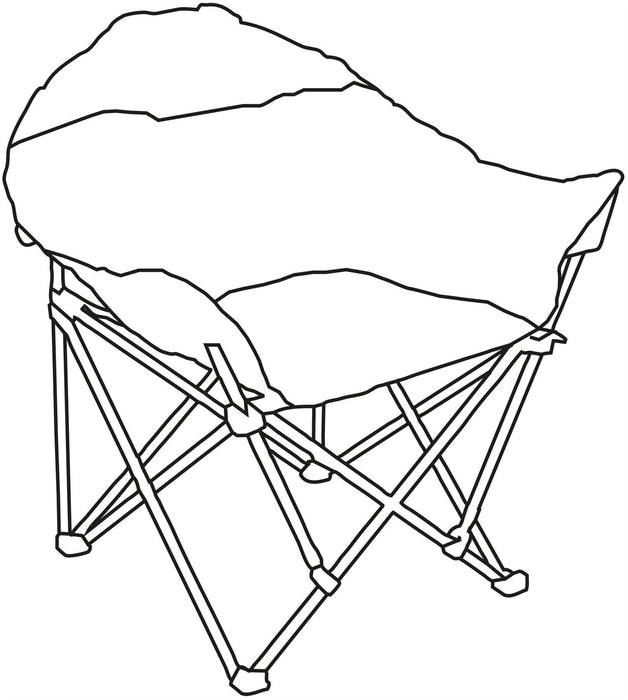 Quest Autograph Cleveland Camping Chair (Black Edition) Quest - UK Camping And Leisure