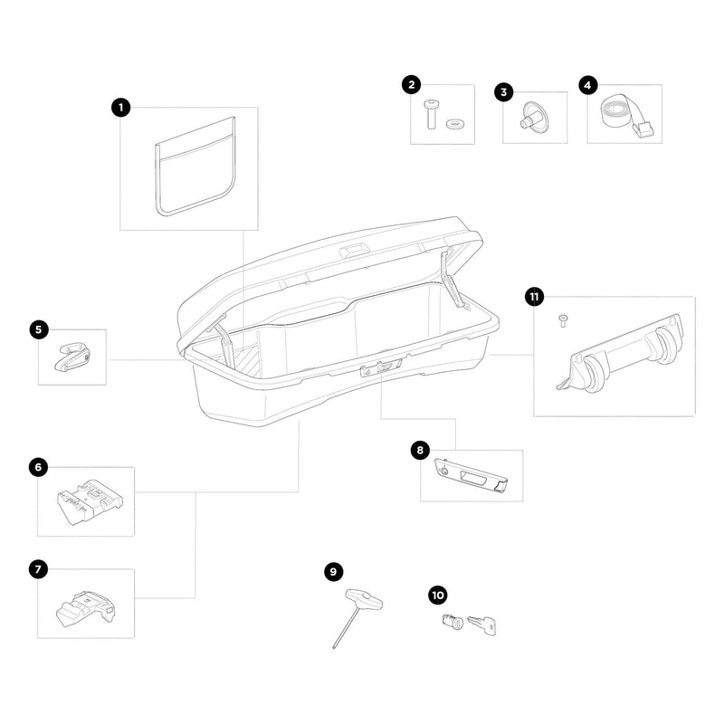 Thule Spares Net pocket with tape - 1500055576