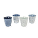 Bo-Camp Tableware Mix & Match Melamine 16 Pieces Blue/White Bo-Camp - UK Camping And Leisure