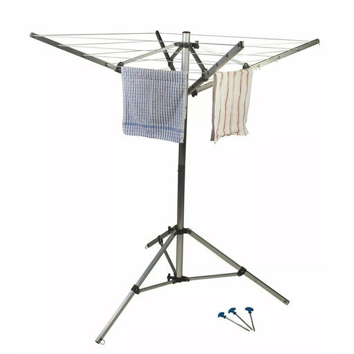 Kampa Quad 4 Arm Folding Airer / Washing Line - Compact