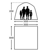 Kampa Air Shelter 300 Inflatable Gazebo Event Shelter + Detachable Sides - View 6