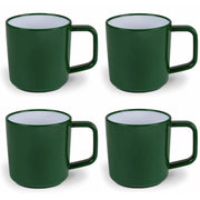 Kampa ABS Plastic Anti Slip Base Heat Resistant Camping Mug Set Fern Green