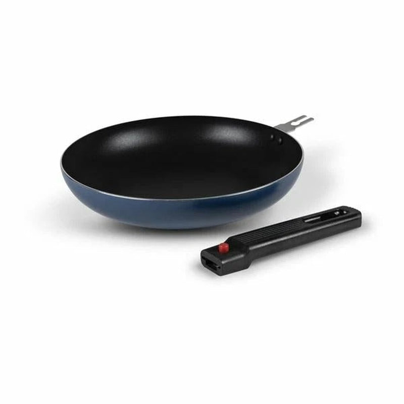 Kampa 24cm Frying Pan Round Camping Non Stick Removable Handle Midnight - View 2