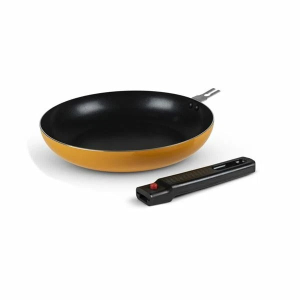 Kampa 24cm Frying Pan Round Camping Non Stick Removable Handle Sunset