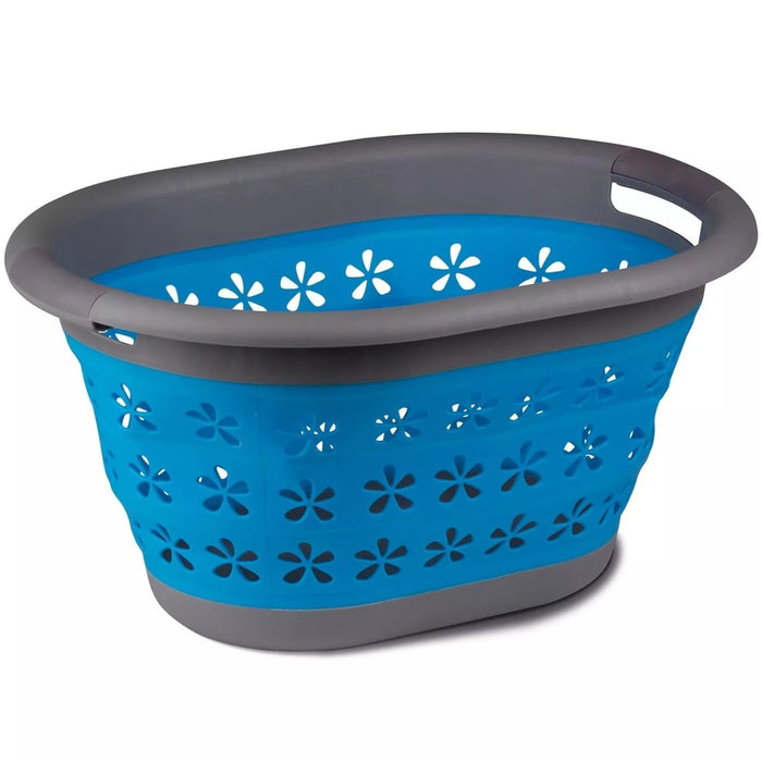 Kampa Collapsible Laundry Basket Clothes Washing Storage Pop Up Bin Folding