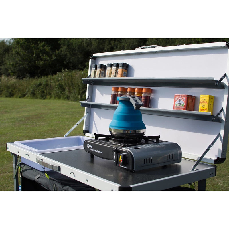 Kampa Dometic Chieftain Portable Camping Field Kitchen Stand And Sink Cupboard - View 4