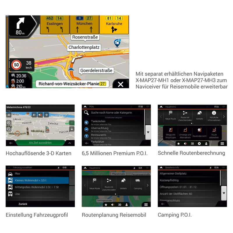 Xzent X-F285 Ford Transit Plus Apple Carplay X-F285 Xzent - UK Camping And Leisure