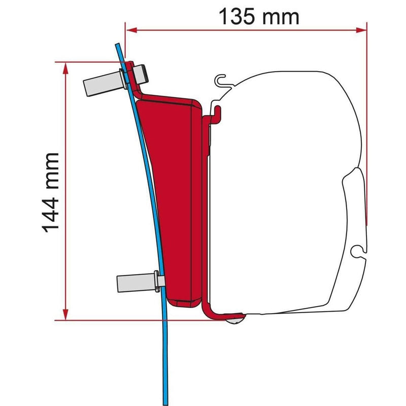 Fiamma F45 Bracket Kit for Ford Transit H3 (LHD EU Vans Only) Fiamma - UK Camping And Leisure