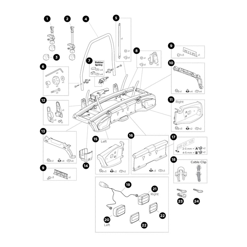 Thule MtgBag Endcap Cover 917/8