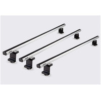 Summit Commercial 3 x Aluminium Fixed Point Roof Bars Rack 1.5m SULC-012
