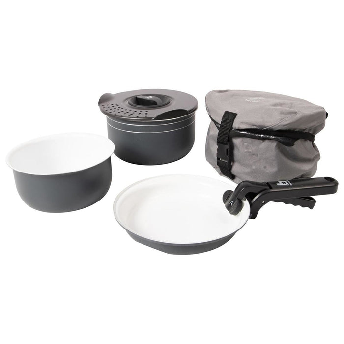 Bo-Camp Cookware Set Trekking 5 Pieces Ceramic Coating Aluminium Bo-Camp - UK Camping And Leisure