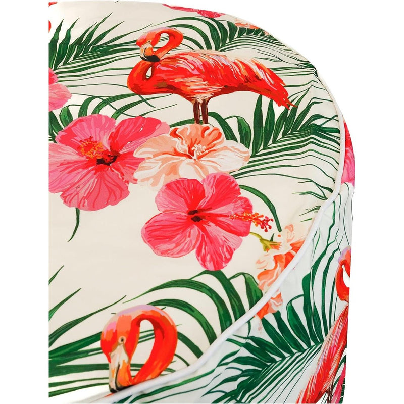 Gaeden Flamingo Palm Print Inflatable Ottoman Gardenwize - UK Camping And Leisure