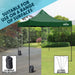 Dellonda 2x2m Pop-Up Gazebo Heavy Duty  with Carry Bag - Dark Green Dellonda - UK Camping And Leisure