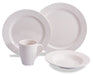 Quest 16 Piece Camping Dinner set whistful white Quest - UK Camping And Leisure