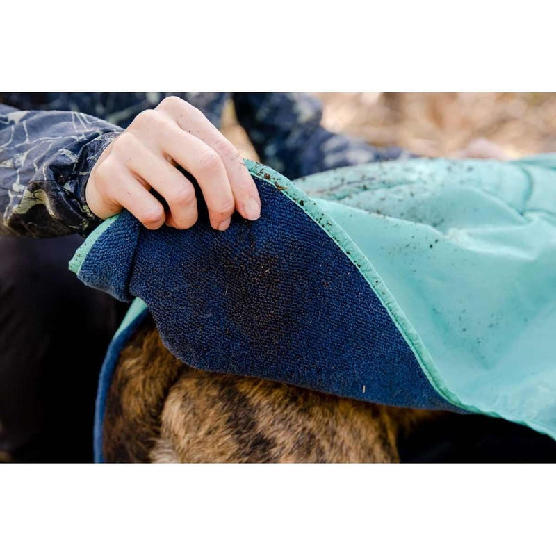 Ruffwear Dirtbag Dog Drying Towel Aurora Teal (Medium) Ruffwear - UK Camping And Leisure
