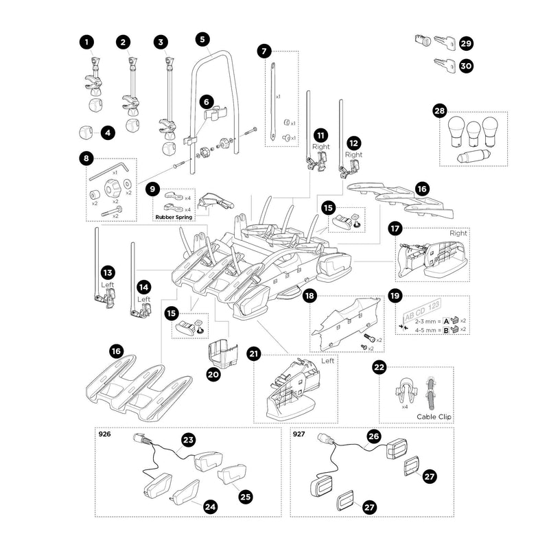 Thule Bike Arm Long VeloCompact