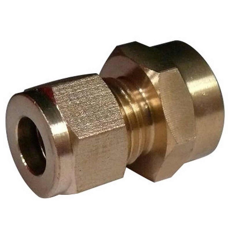 AG Female Compression Straight Coupling (5/16" Copper to 1/4" BSP) AG - UK Camping And Leisure