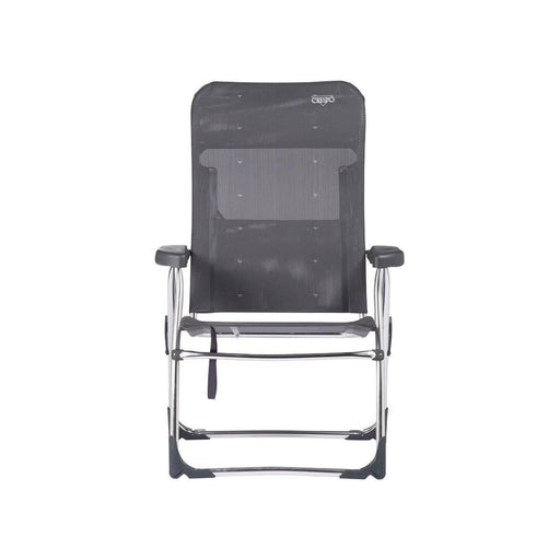 Crespo Beach Chair AL/206 Dark Grey Crespo - UK Camping And Leisure