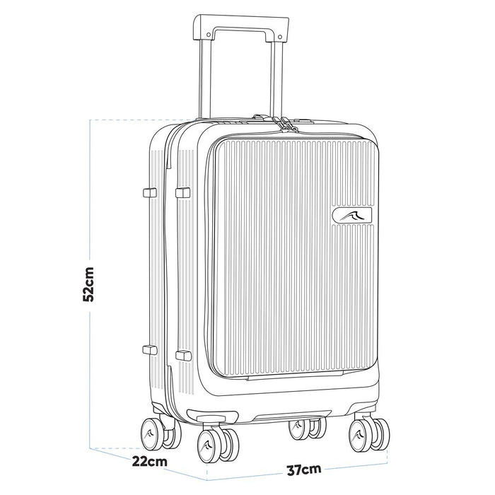 Dellonda Cabin Size Luggage with Laptop Compartments & Dual TSA Lock 20" Dellonda - UK Camping And Leisure