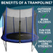 Dellonda 10ft Heavy-Duty Outdoor Trampoline with Safety Enclosure Net Dellonda - UK Camping And Leisure