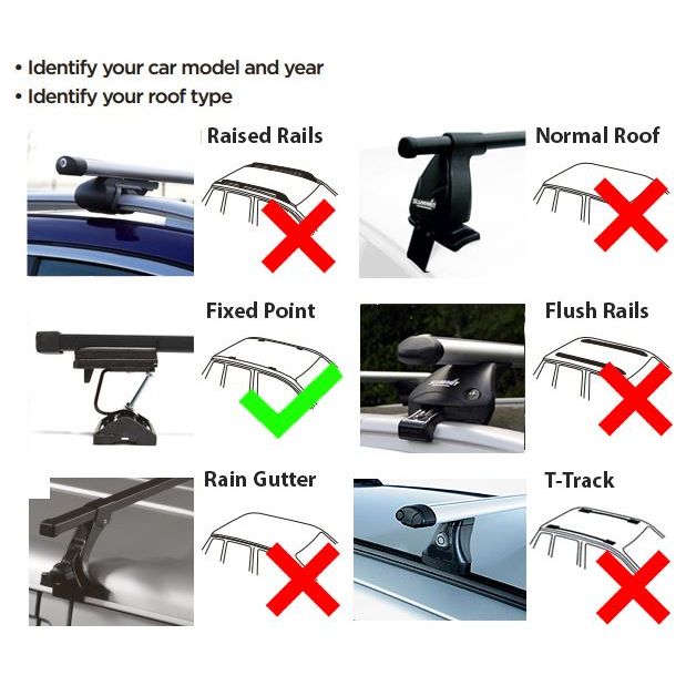 Summit Roof / Rack Cross Bars fits Volkswagen VW Transporter 5 & 6 2003-2009 Summit  - Dynamic Drive