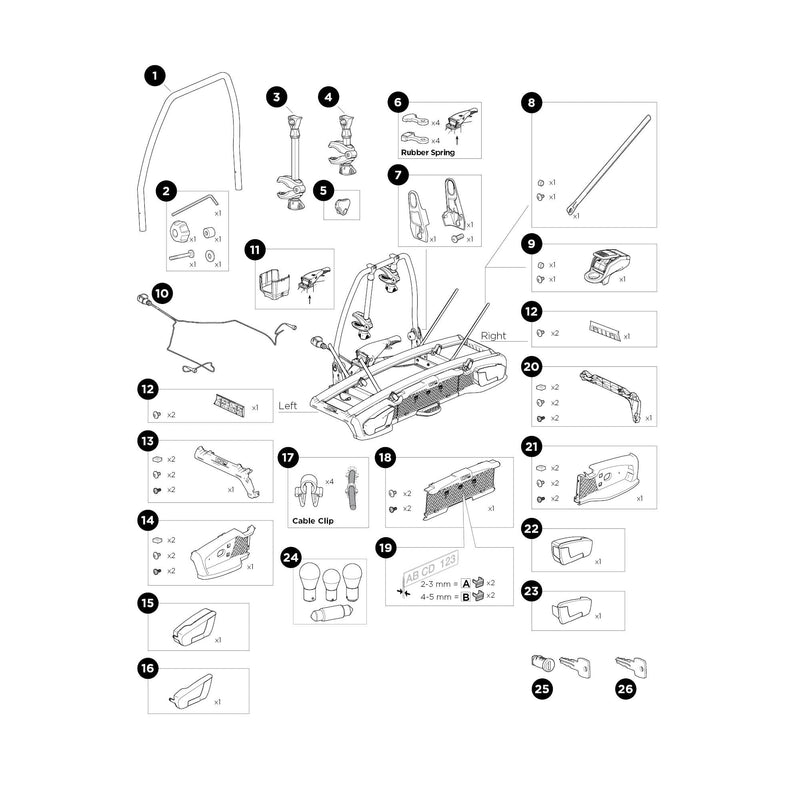 Thule Bike Arm 372mm 936