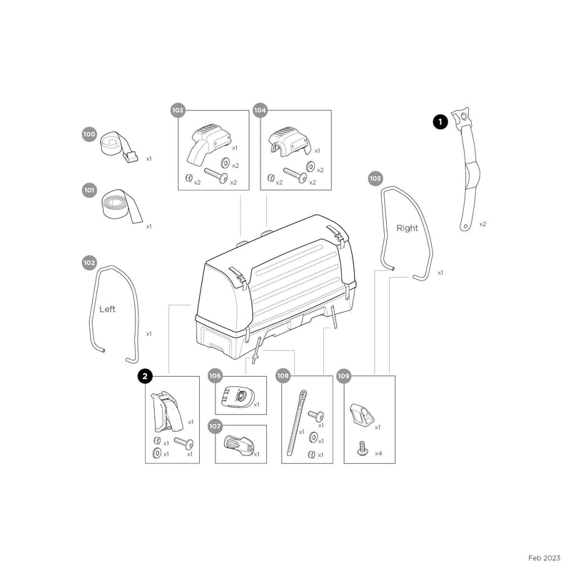 Thule Mounting Bag Pump Buckle - MPN 1500052969
