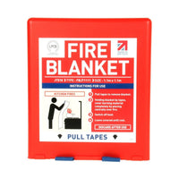 AG Fire Blanket Red 1 1m Sq for Caravans and Motorhomes