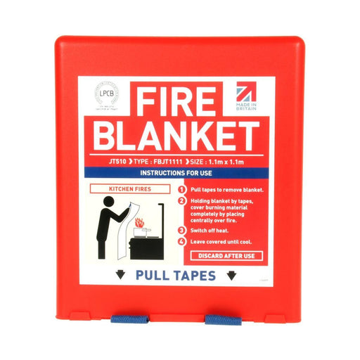 AG Fire Blanket Red 1 1m Sq for Caravans and Motorhomes AG - UK Camping And Leisure