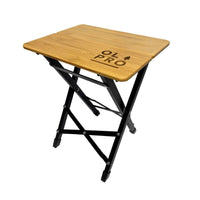Olpro Bamboo Camping Stool 2 Fold Lightweight 1.4kg