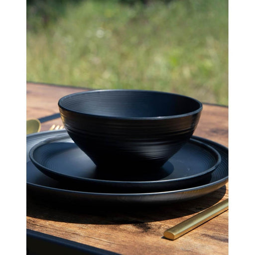 Bo-Camp Industrial Collection Tableware Orville 16 Pieces Black Bo-Camp - UK Camping And Leisure