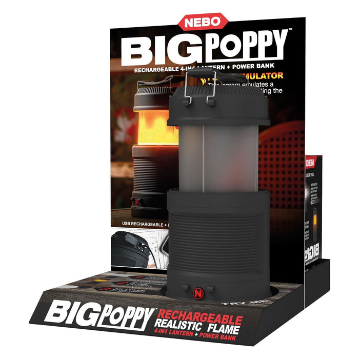Big poppy flaslight and flame effect lantern NE6908 UK Camping And Leisure - UK Camping And Leisure