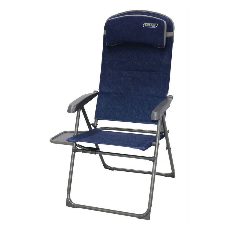 Quest Ragley Pro Recline Camping Caravan Chair with Side Table Quest - UK Camping And Leisure